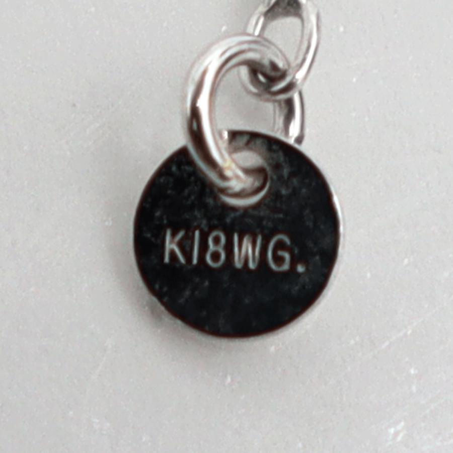 K18WGオパールペンダントネックレス　OP1.21ct　D0.15ct　ネックレス長さ44cm　重量3.76ｇ(石の重量含む)　レディース(中古)