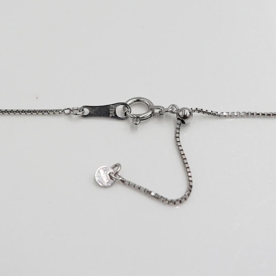 K18WGオパールペンダントネックレス　OP1.21ct　D0.15ct　ネックレス長さ44cm　重量3.76ｇ(石の重量含む)　レディース(中古)