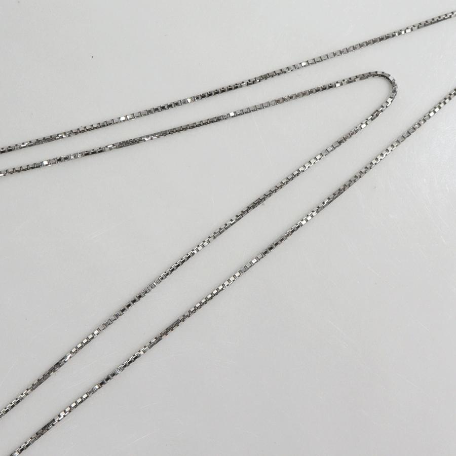 K18WGオパールペンダントネックレス　OP1.21ct　D0.15ct　ネックレス長さ44cm　重量3.76ｇ(石の重量含む)　レディース(中古)