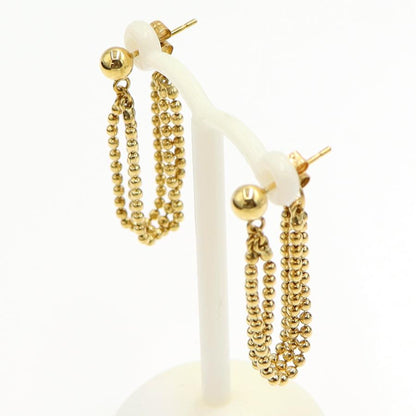 K18デザインピアス　重量3.26ｇ(両耳合計)　（中古）