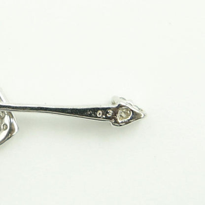 K18WGダイヤモンドネックレス　D0.30ct　チェーン長さ約40cm　重さ3.14ｇ（中古）