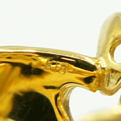 K18ダイヤモンドリング「フラワー」　D0.08ct　リングサイズ16号　重量9.33ｇ(石の重量含む)（中古）