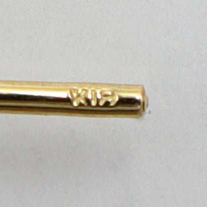 K18デザイン フープピアス　重量4.00ｇ(両耳合計)　（中古