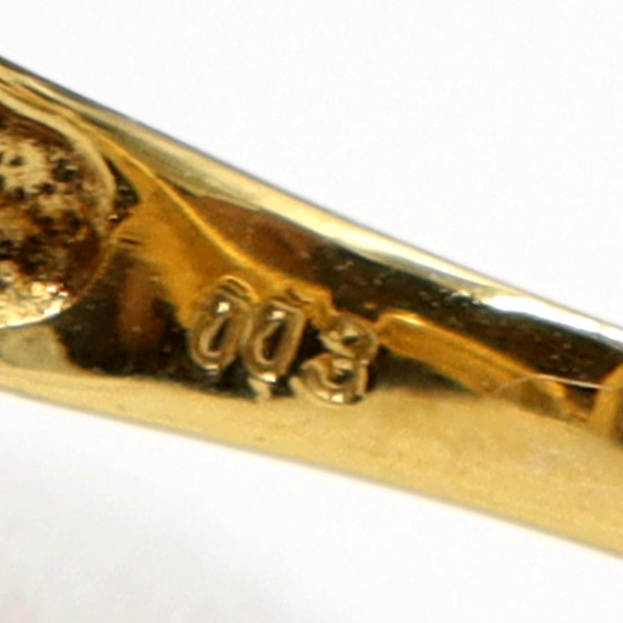 K18/Pt900ブルートパーズダイヤモンドリング　D0.03ct　リングサイズ11号　重量6.19ｇ(石の重量含む)　レディース（中古）