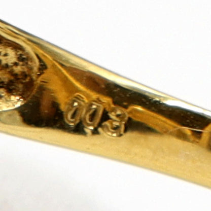 K18/Pt900ブルートパーズダイヤモンドリング　D0.03ct　リングサイズ11号　重量6.19ｇ(石の重量含む)　レディース（中古）