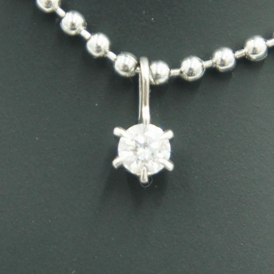 Pt900ダイヤモンドペンダントトップ　D0.222ct（VVSクラス）　重量0.56ｇ（中古）