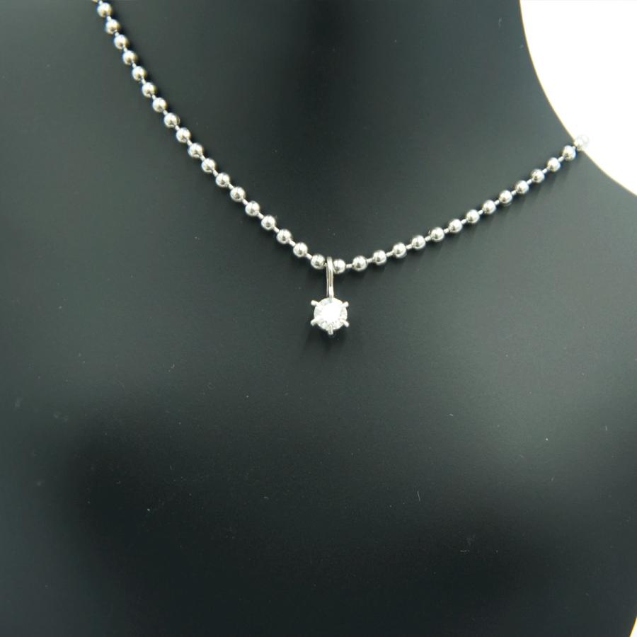 Pt900ダイヤモンドペンダントトップ　D0.222ct（VVSクラス）　重量0.56ｇ（中古）