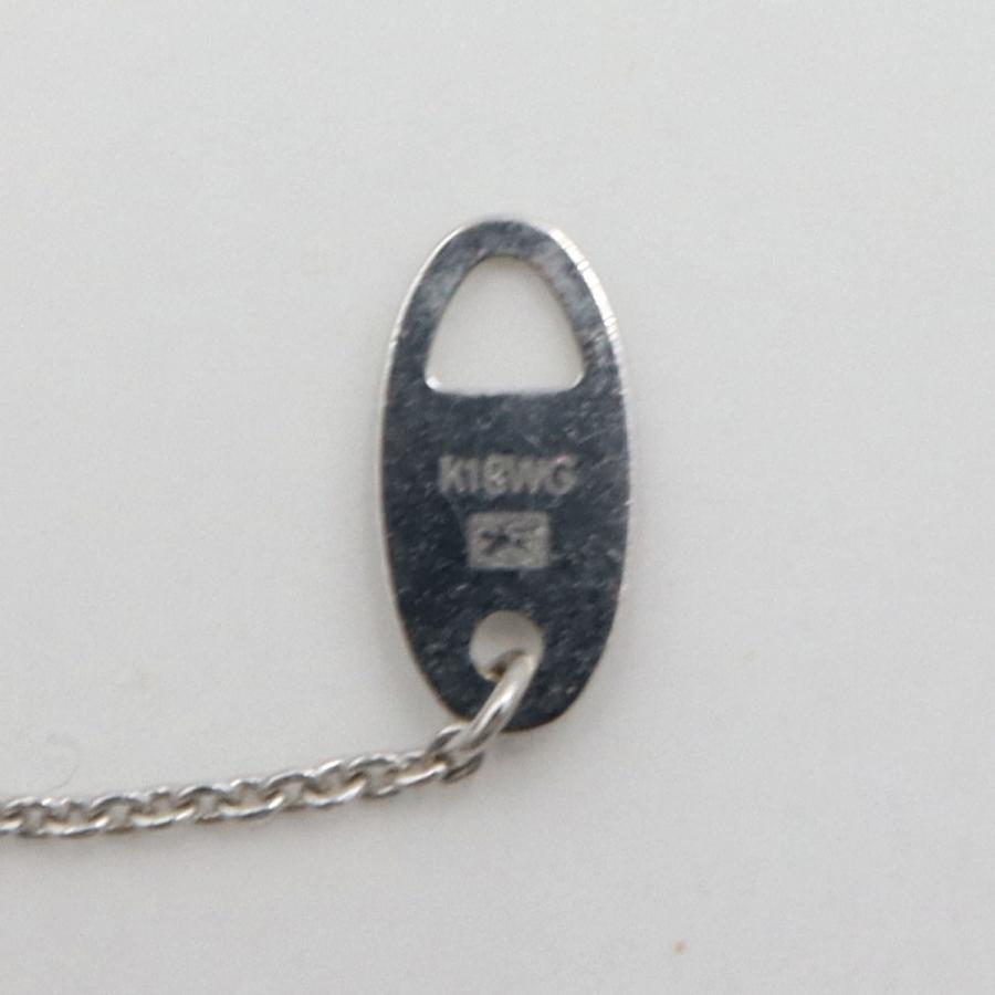 エトワジュエリー(et toi) K18WG/K18ダイヤモンドネックレス　ネックレス長さ40cm　重量3.98ｇ(石の重量含む)　レディース(中古)