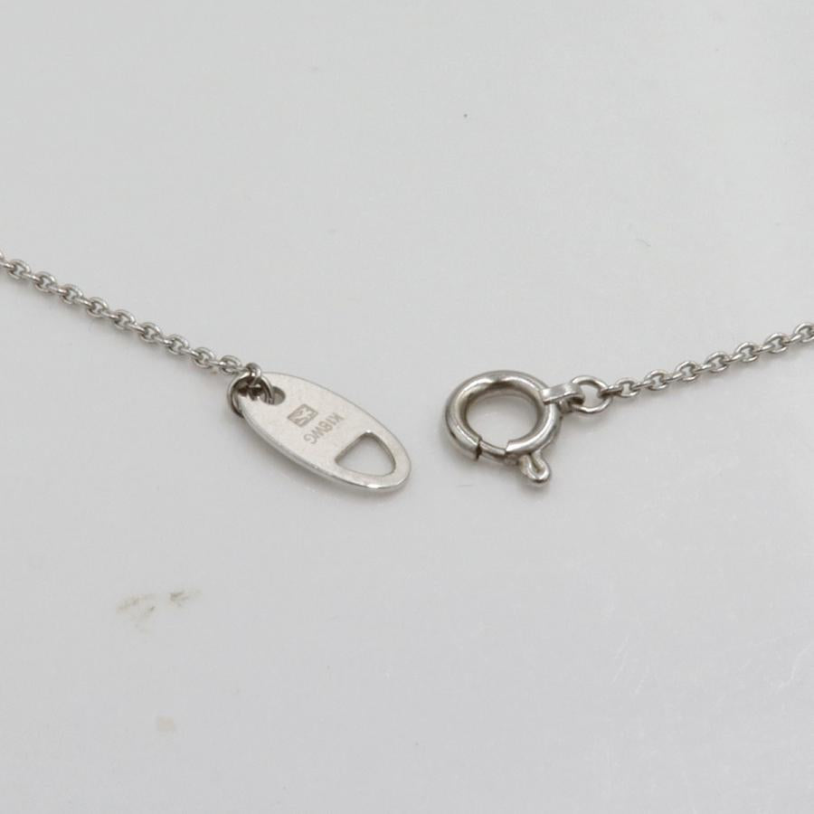 エトワジュエリー(et toi) K18WG/K18ダイヤモンドネックレス　ネックレス長さ40cm　重量3.98ｇ(石の重量含む)　レディース(中古)