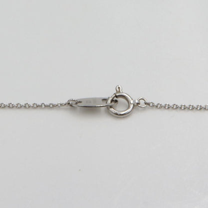 エトワジュエリー(et toi) K18WG/K18ダイヤモンドネックレス　ネックレス長さ40cm　重量3.98ｇ(石の重量含む)　レディース(中古)