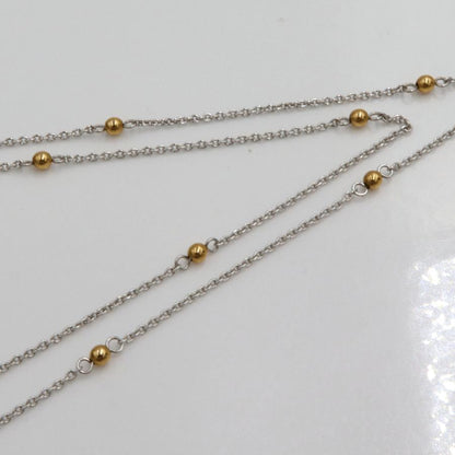 エトワジュエリー(et toi) K18WG/K18ダイヤモンドネックレス　ネックレス長さ40cm　重量3.98ｇ(石の重量含む)　レディース(中古)