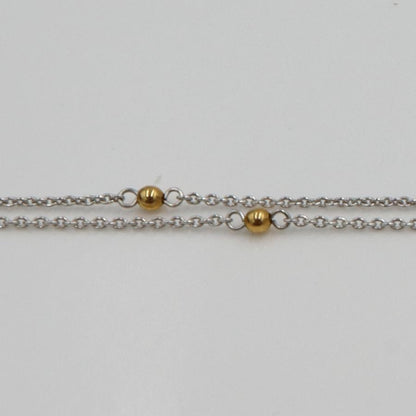 エトワジュエリー(et toi) K18WG/K18ダイヤモンドネックレス　ネックレス長さ40cm　重量3.98ｇ(石の重量含む)　レディース(中古)