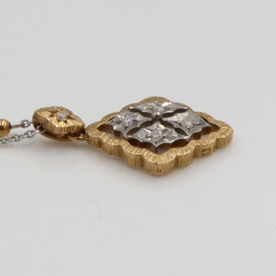 エトワジュエリー(et toi) K18WG/K18ダイヤモンドネックレス　ネックレス長さ40cm　重量3.98ｇ(石の重量含む)　レディース(中古)