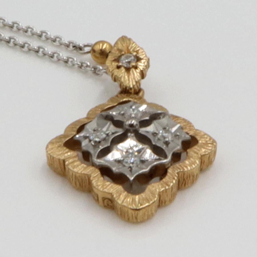 エトワジュエリー(et toi) K18WG/K18ダイヤモンドネックレス　ネックレス長さ40cm　重量3.98ｇ(石の重量含む)　レディース(中古)