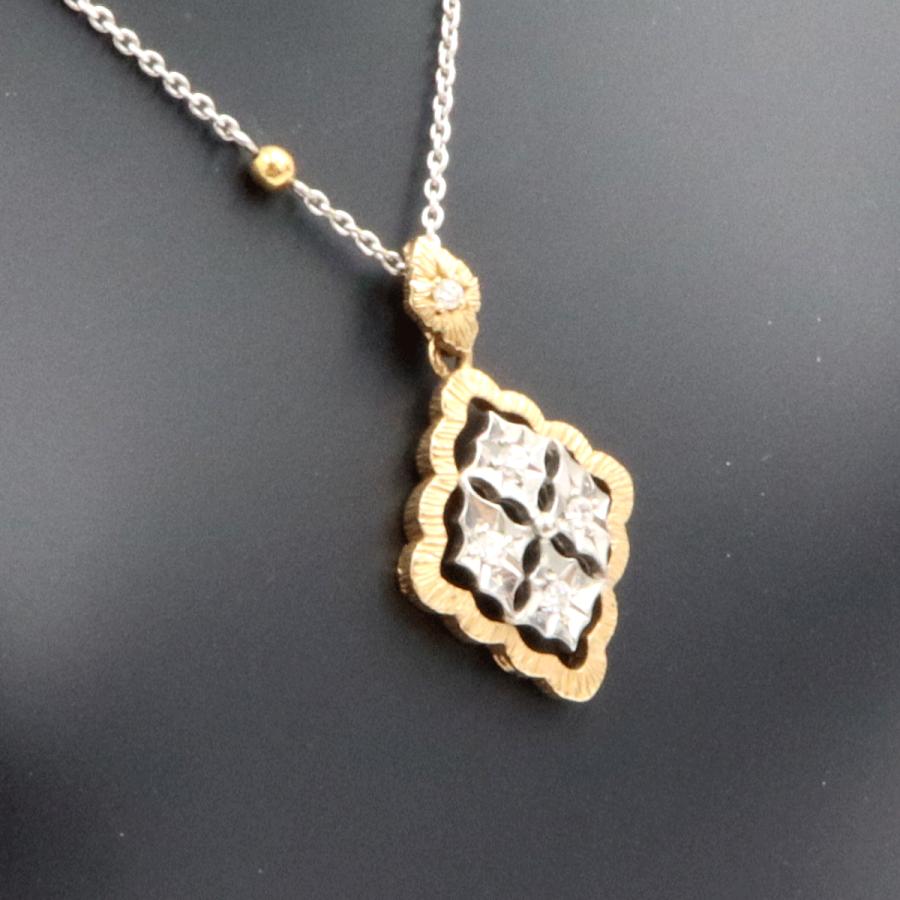 エトワジュエリー(et toi) K18WG/K18ダイヤモンドネックレス　ネックレス長さ40cm　重量3.98ｇ(石の重量含む)　レディース(中古)