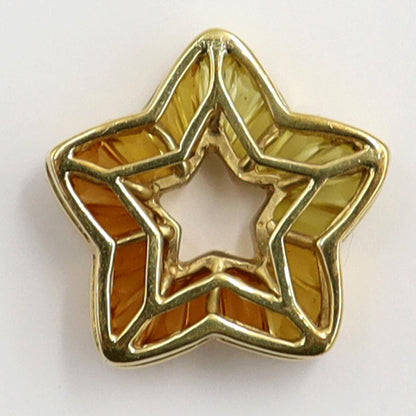 K18トパーズペンダントトップ「スター」　T2.45ct　重量3.86ｇ　星　レディース（中古）