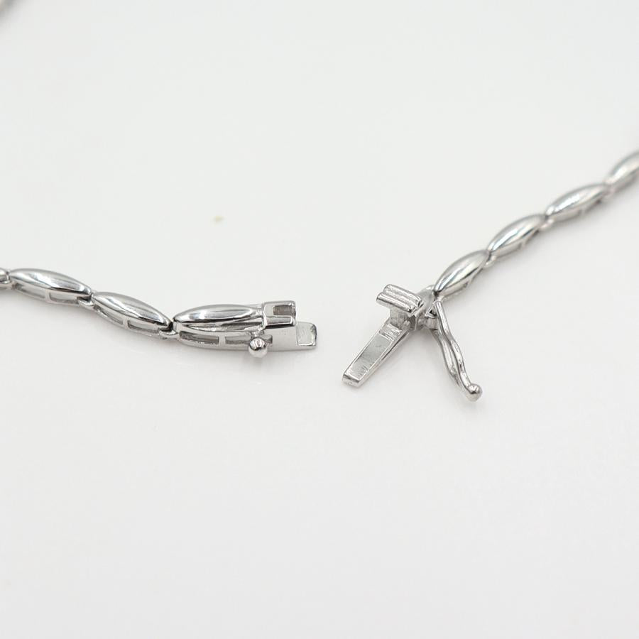 K18WGダイヤモンドネックレス　D0.37ct　ネックレス長さ:40cm　重量8.89ｇ(石の重量を含む) (中古)