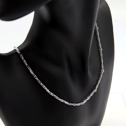 K18WGダイヤモンドネックレス　D0.37ct　ネックレス長さ:40cm　重量8.89ｇ(石の重量を含む) (中古)