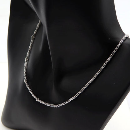 K18WGダイヤモンドネックレス　D0.37ct　ネックレス長さ:40cm　重量8.89ｇ(石の重量を含む) (中古)