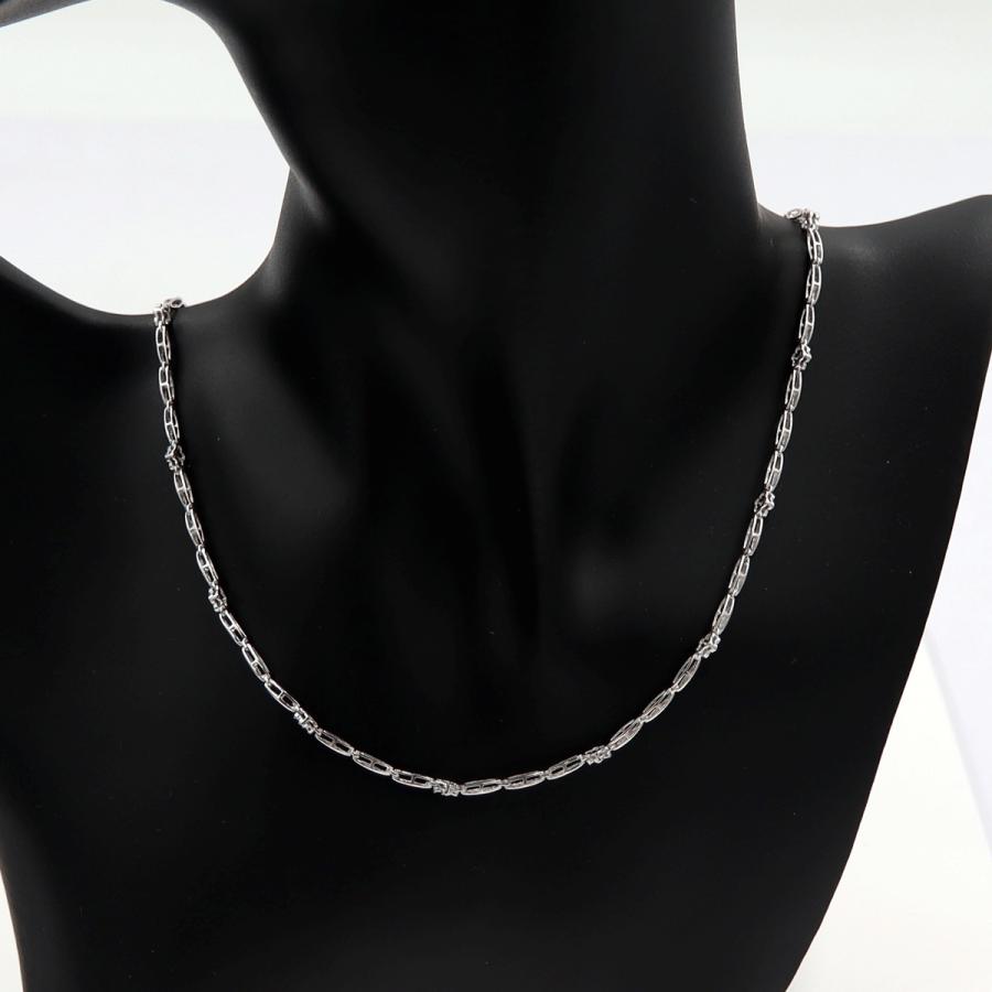 K18WGダイヤモンドネックレス　D0.37ct　ネックレス長さ:40cm　重量8.89ｇ(石の重量を含む) (中古)