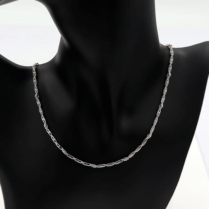 K18WGダイヤモンドネックレス　D0.37ct　ネックレス長さ:40cm　重量8.89ｇ(石の重量を含む) (中古)