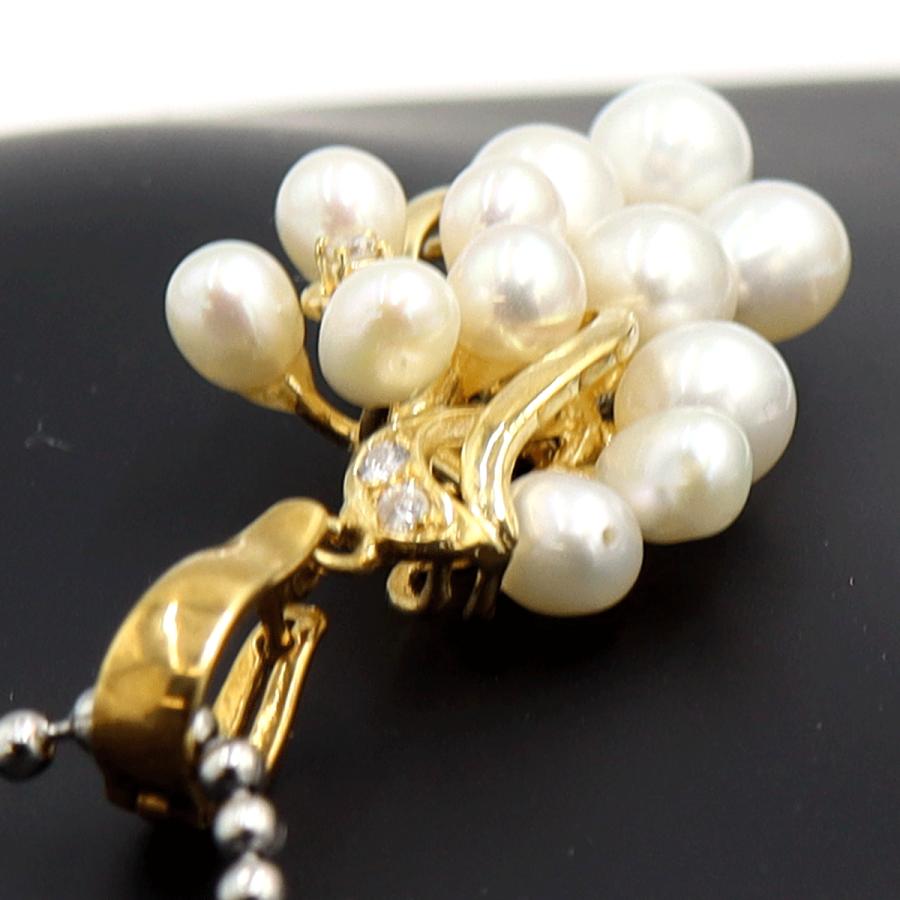 K18淡水ペールペンダントトップ　重量5.23ｇ(石の重量含む) （中古）