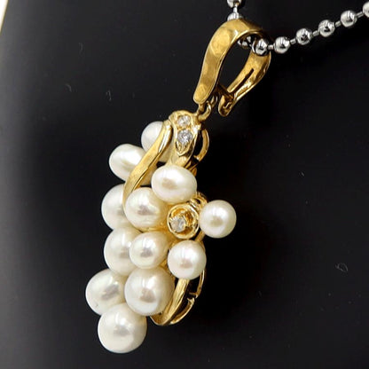 K18淡水ペールペンダントトップ　重量5.23ｇ(石の重量含む) （中古）