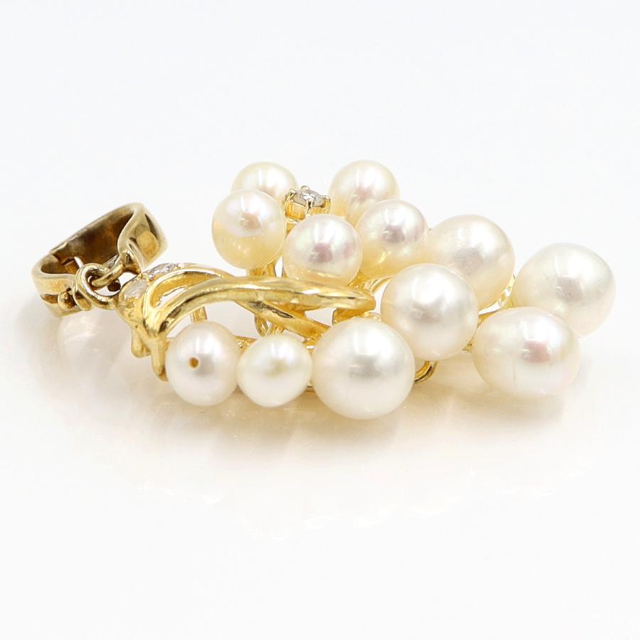 K18淡水ペールペンダントトップ　重量5.23ｇ(石の重量含む) （中古）