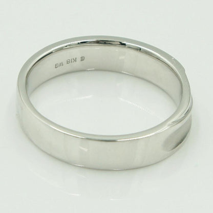 K18WGファッションリング　リングサイズ19号　重量6.25ｇ　レディース（中古）