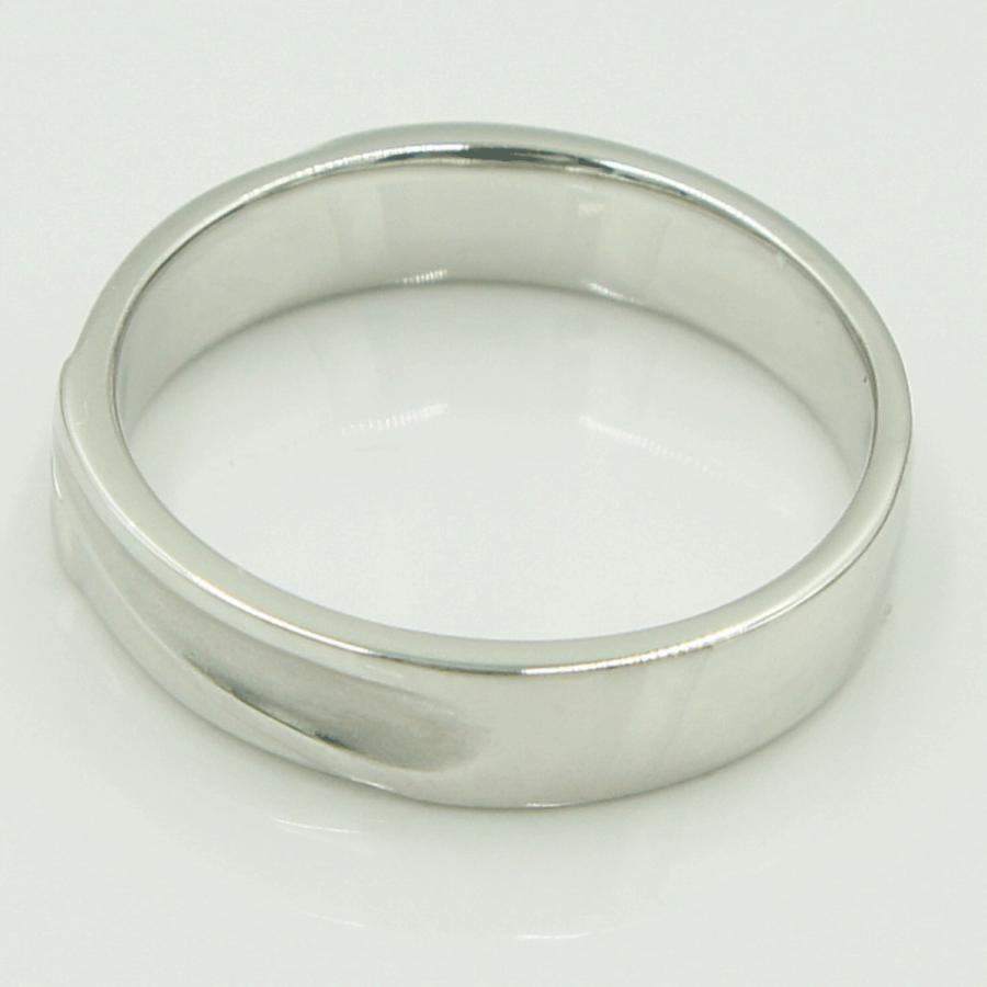 K18WGファッションリング　リングサイズ19号　重量6.25ｇ　レディース（中古）