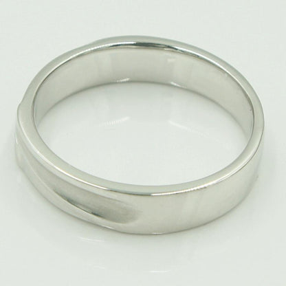 K18WGファッションリング　リングサイズ19号　重量6.25ｇ　レディース（中古）