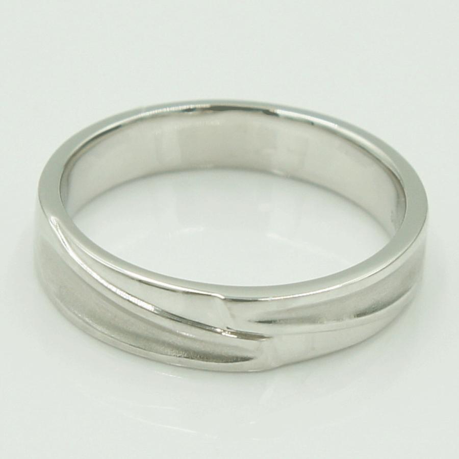 K18WGファッションリング　リングサイズ19号　重量6.25ｇ　レディース（中古）