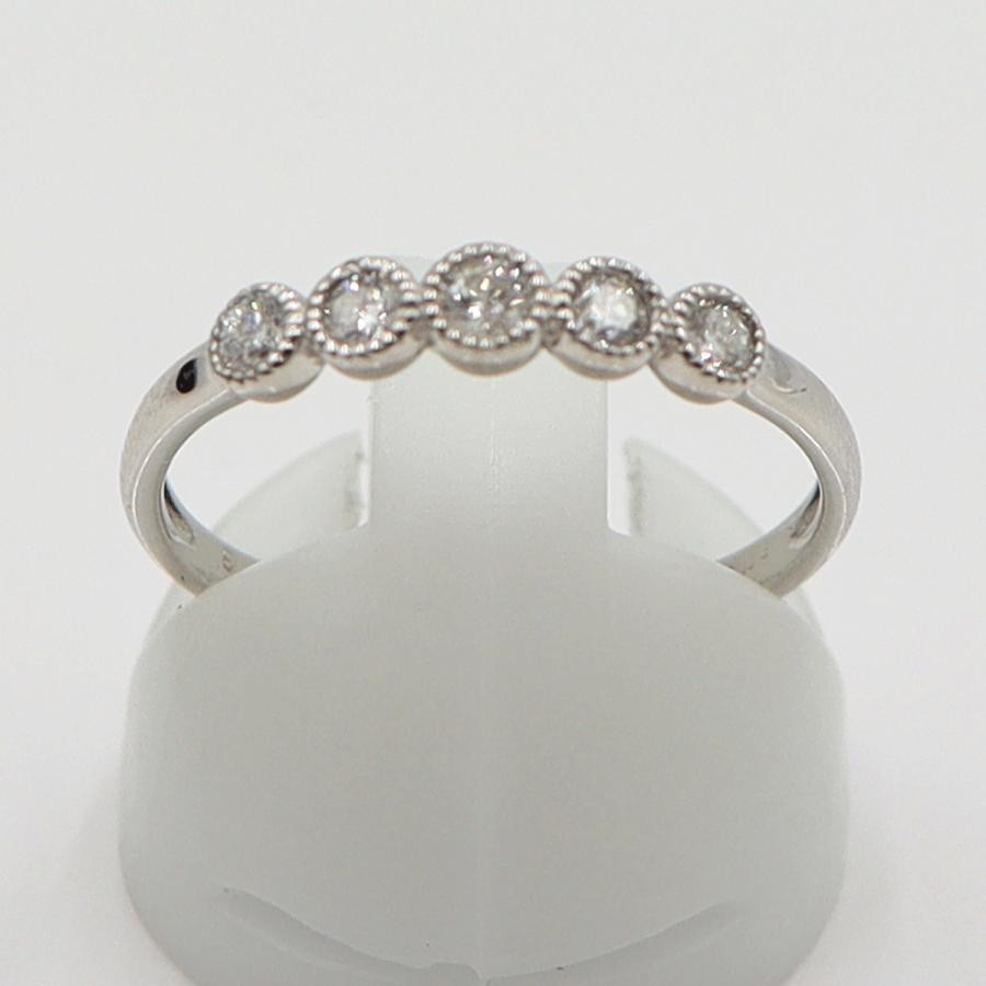Pt900ダイヤモンドリング　D0.23ct　サイズ14号　重量2.15ｇ(石の重量含む)　レディース(中古)
