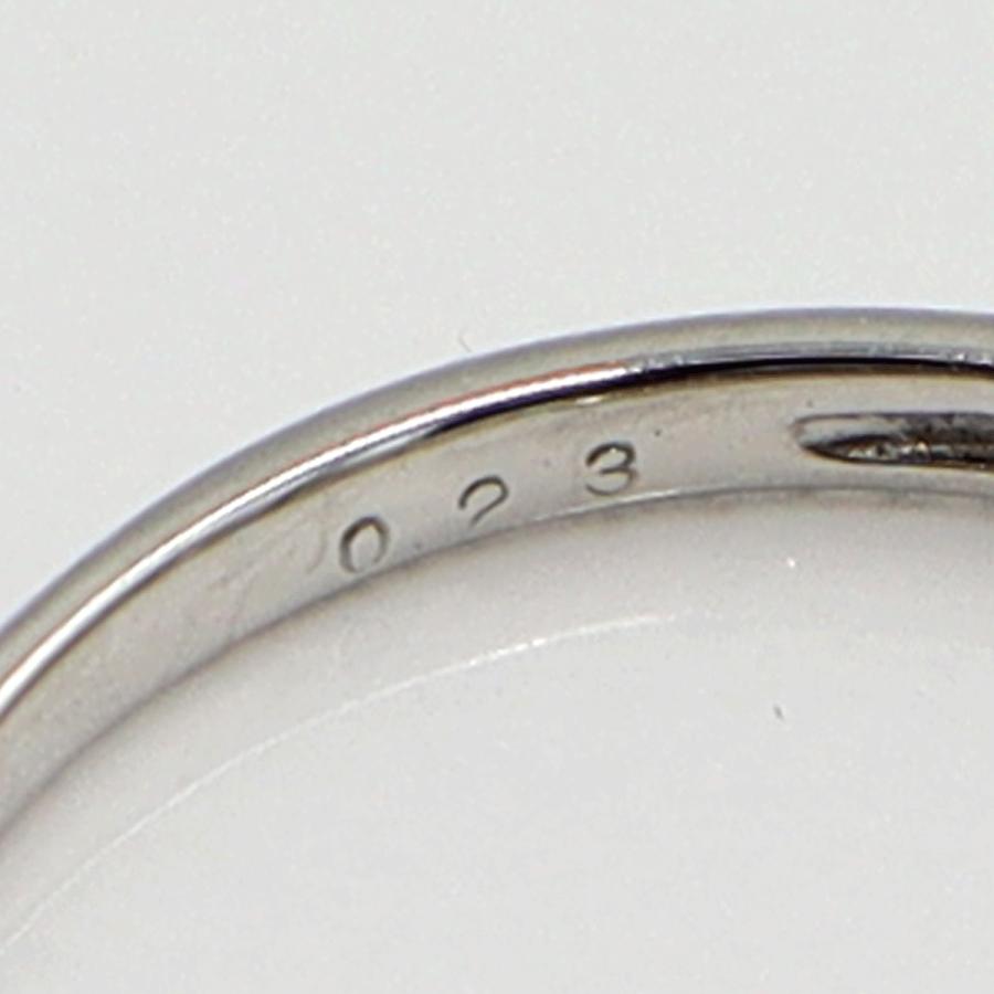 Pt900ダイヤモンドリング　D0.23ct　サイズ14号　重量2.15ｇ(石の重量含む)　レディース(中古)