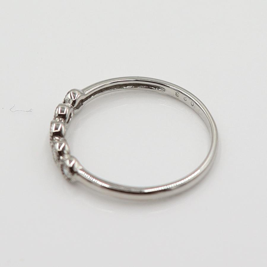 Pt900ダイヤモンドリング　D0.23ct　サイズ14号　重量2.15ｇ(石の重量含む)　レディース(中古)