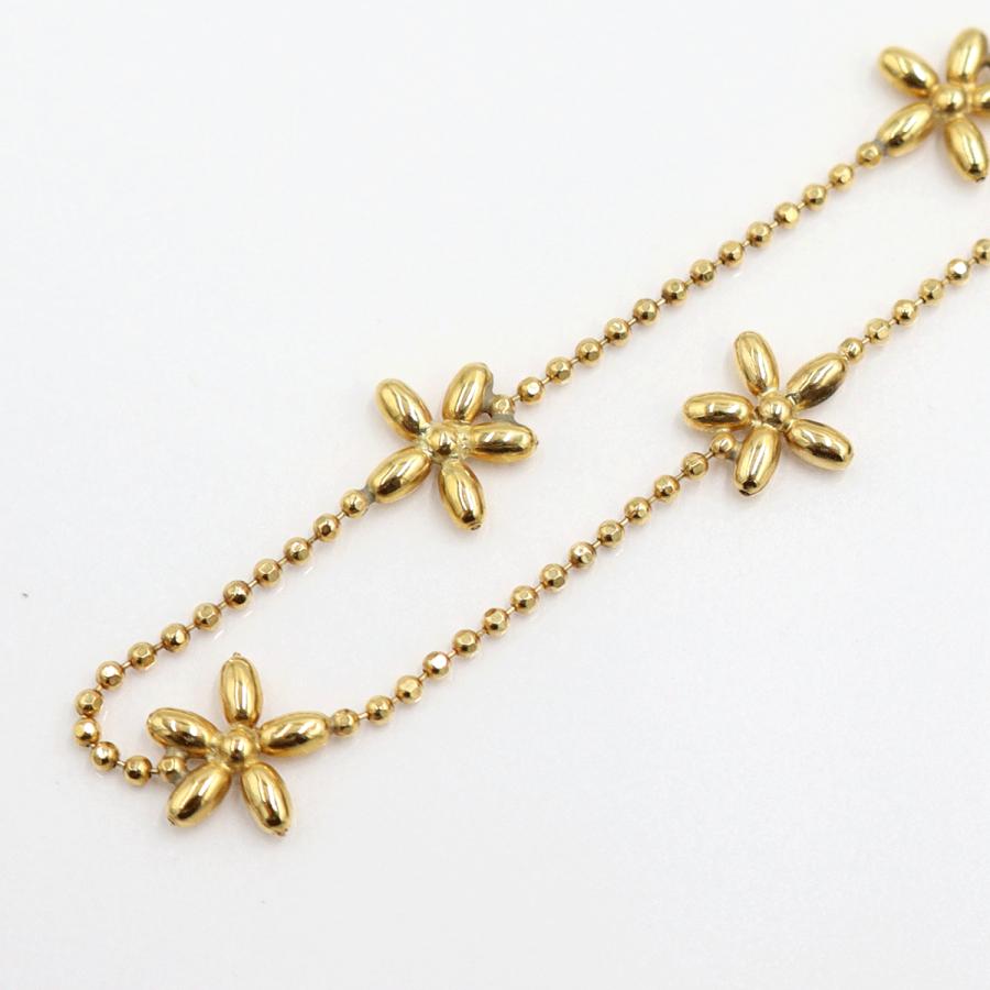 K18デザインブレスレット　長さ18.0cm　重量2.38ｇ（中古）