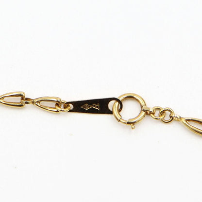 K18デザインブレスレット　長さ18.0cm　重量2.30ｇ（中古）