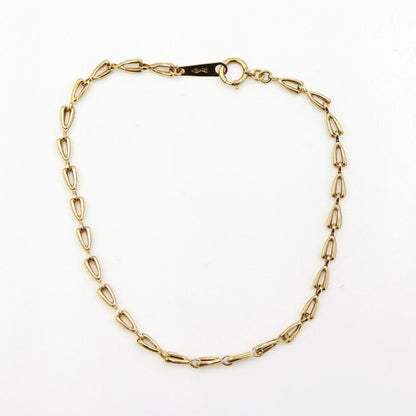 K18デザインブレスレット　長さ18.0cm　重量2.30ｇ（中古）