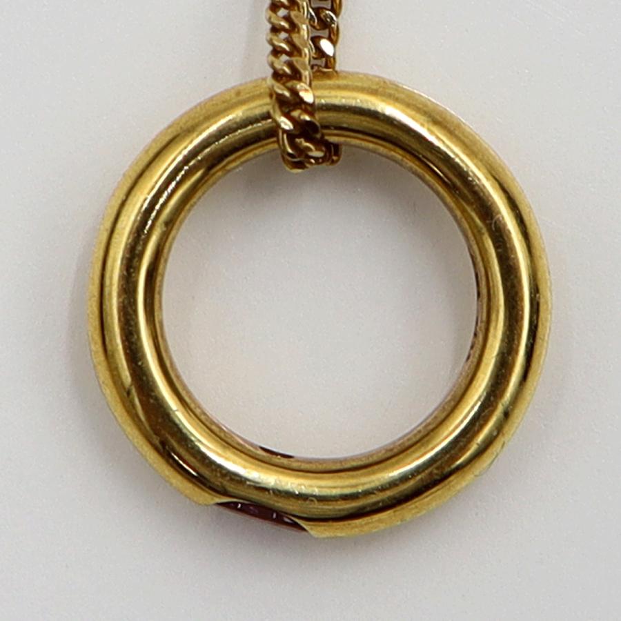 K18ルビーペンダントトップ付ネックレス　ネックレス長さ約39cm　重量6.91ｇ(石の重量含む) レディース（中古）