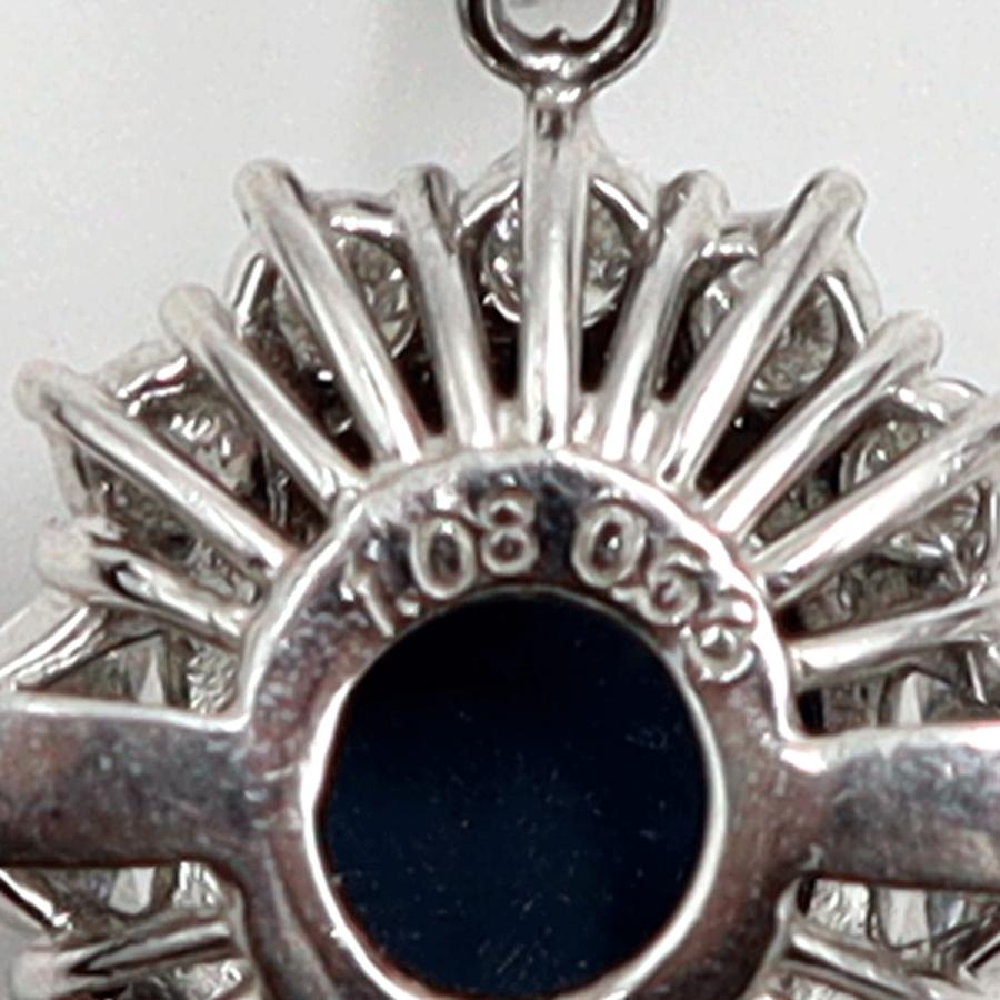 Pt900/K18WGオパールネックレス　OP1.08ct　D0.53ct　ネックレス長さ44cm　重量6.43ｇ(石の重量含む) レディース(中古)