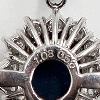 Pt900/K18WGオパールネックレス　OP1.08ct　D0.53ct　ネックレス長さ44cm　重量6.43ｇ(石の重量含む) レディース(中古)