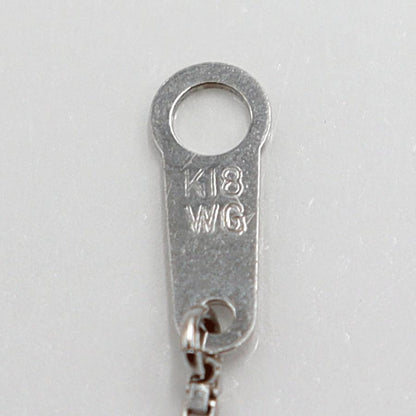 Pt900/K18WGオパールネックレス　OP1.08ct　D0.53ct　ネックレス長さ44cm　重量6.43ｇ(石の重量含む) レディース(中古)