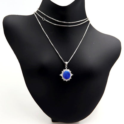 Pt900/K18WGオパールネックレス　OP1.08ct　D0.53ct　ネックレス長さ44cm　重量6.43ｇ(石の重量含む) レディース(中古)