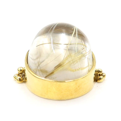 K18ルチルクォーツペンダントトップ　R0.13ct　重量11.70ｇ(石の重量含む)　レディース(中古)