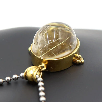 K18ルチルクォーツペンダントトップ　R0.13ct　重量11.70ｇ(石の重量含む)　レディース(中古)