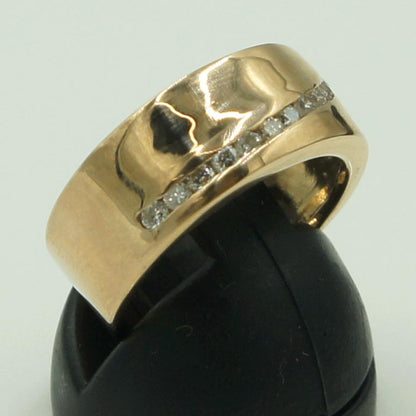 K18ダイヤモンドリング　D0.30ct　リングサイズ11号　重量5.72ｇ(石の重量含む)（中古）