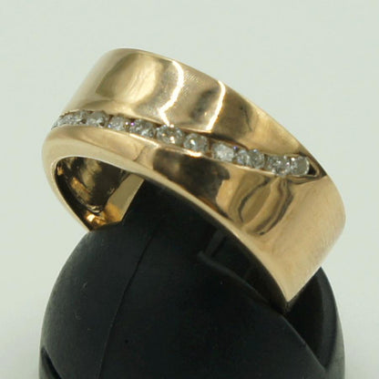 K18ダイヤモンドリング　D0.30ct　リングサイズ11号　重量5.72ｇ(石の重量含む)（中古）