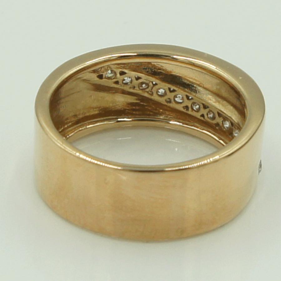 K18ダイヤモンドリング　D0.30ct　リングサイズ11号　重量5.72ｇ(石の重量含む)（中古）