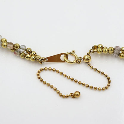 K18トルマリンネックレス　ネック長さ：最大約50cm(スライドボールで調整可能)　重量14.97ｇ(石の重量を含む)　レディース(中古)