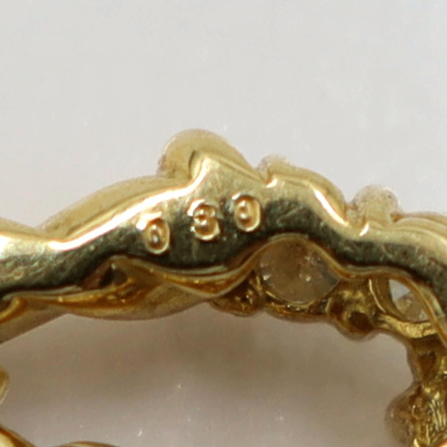 K18ダイヤペンダントネックレス　D0.30ct　ネック長さ約39cm　重量7.91ｇ(石の重量含む)(中古)